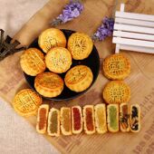 水果月饼多口味广式 香橙迷你小月饼中秋草莓味凤梨点心零食散装