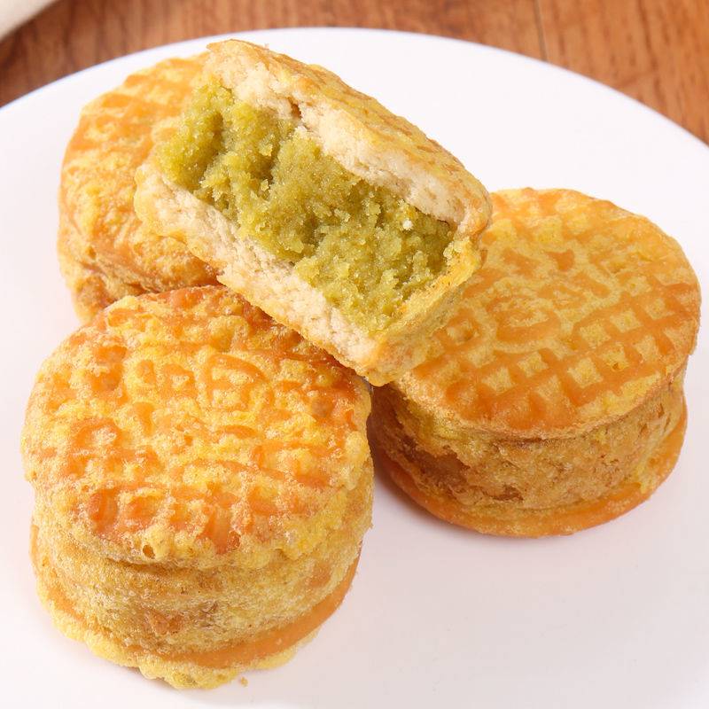 绿豆糕板栗酥老式绿豆饼糕点零食