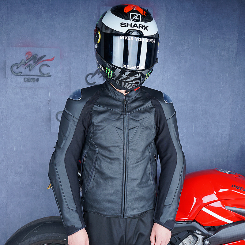 DAINESE Fighter丹尼斯暗夜骑士机车皮衣保暖内胆哈雷复古骑行服
