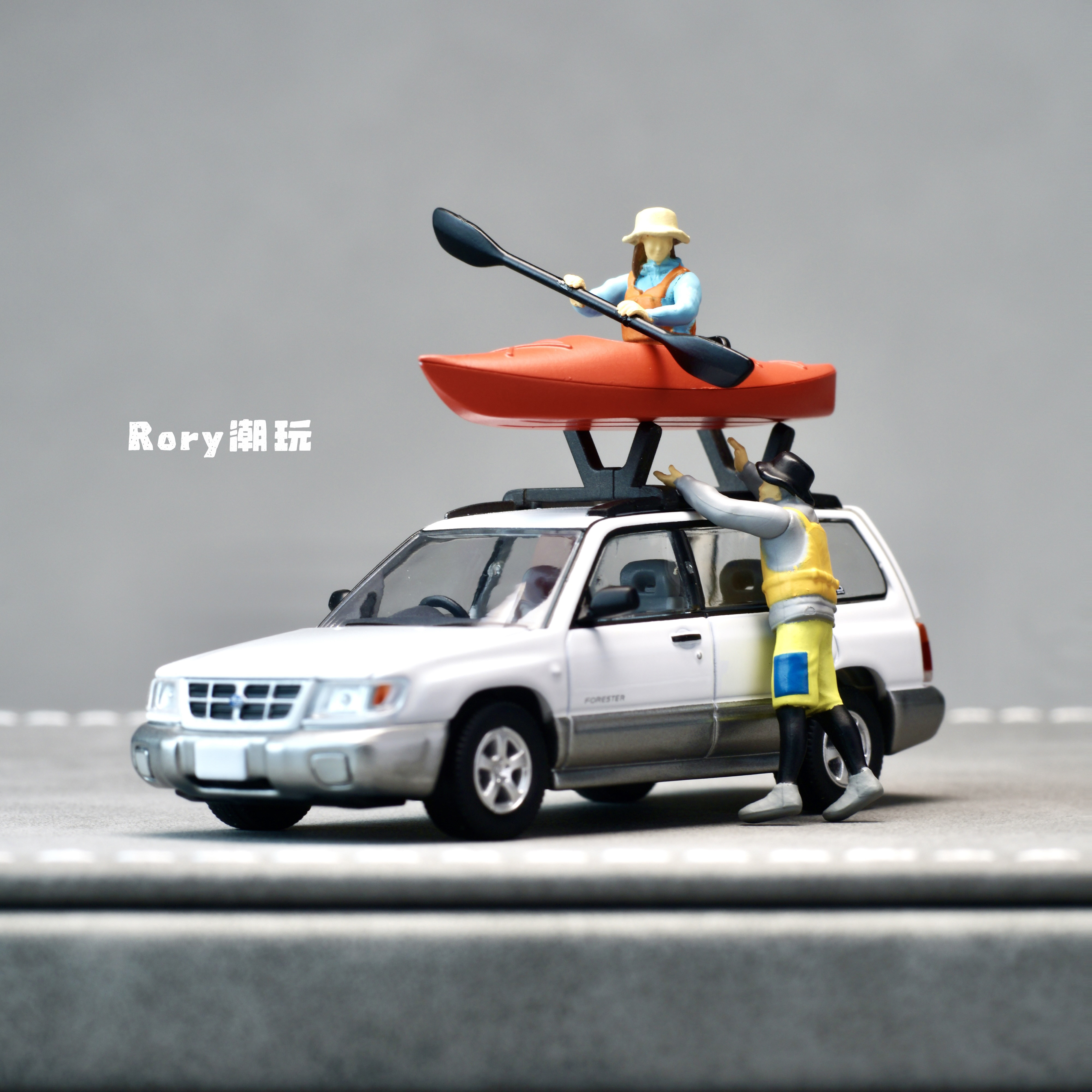 tlv斯巴鲁sabaru N328b Forester wrx sti 64车模场景多美卡TOMY图片