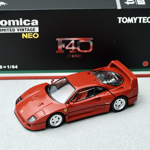 tlv法拉利F40车模LV-Ferrari 89年式1 64汽车模型  多美卡TOMYTEC