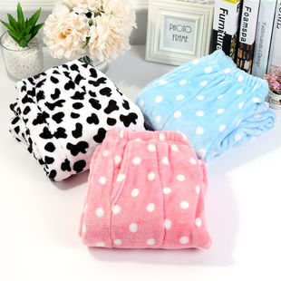 四五十岁女人冬天保暖睡裤妈妈防寒秋裤中年妇女法兰绒加厚居家裤