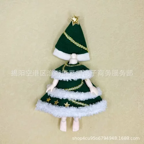 套装换装裙帽子娃衣整套bjd吗16-17配饰洋娃娃厘米8分ob11衣服