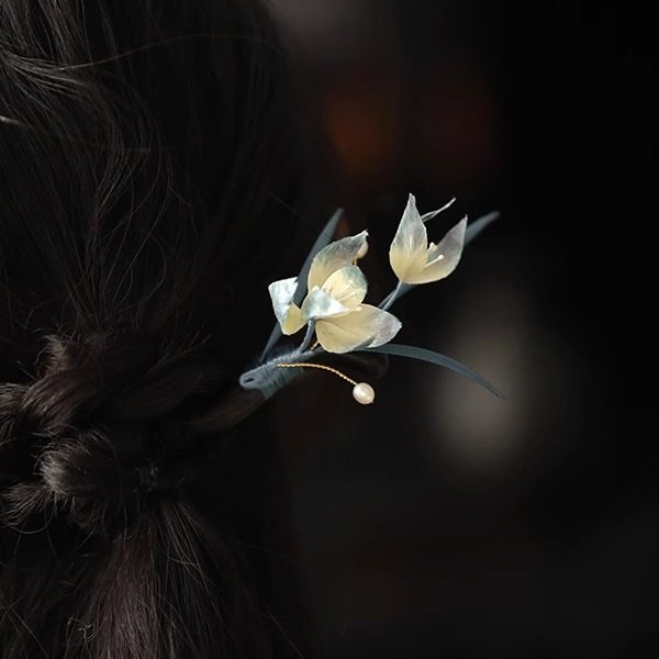 汉服古风发饰手工绒花玉兰发簪清冷感盘发马面裙配饰簪子日常百搭,饰品/流行首饰/时尚饰品新,发饰,淘宝优惠券,粉丝福利购,淘宝优惠卷