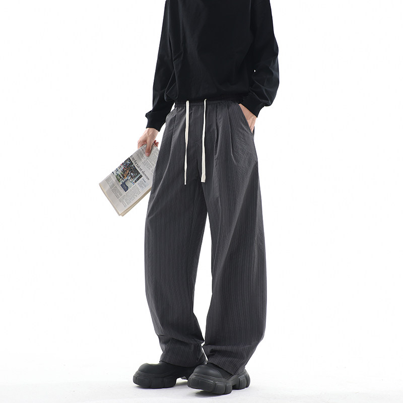 秋季青少年新款港风韩版宽松休闲工装长裤1401-K213-P40控68,男装休闲裤,星座1401