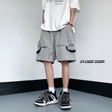 夏季男士短裤五分裤裤子工装宽松潮牌休闲潮流1401-DK73-P35大货，男装牛仔裤，星座1401