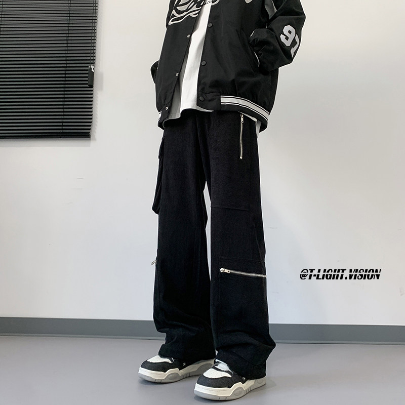 26年春季新款灯芯绒高街潮款直筒宽松休闲裤1401-K086-P50控78,男装休闲裤,星座1401
