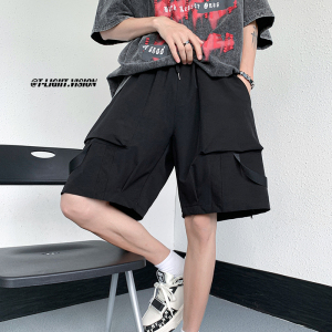 夏季男士短裤五分裤裤子工装宽松潮牌休闲潮流1401-DK73-P35大货，男装牛仔裤，星座1401