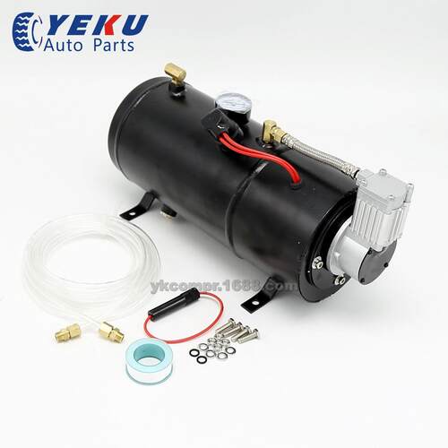 汽车改装气泵12V自启停150psi 3L气罐空气压缩机 车载气泵