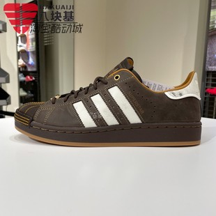 阿迪达斯三叶草男女鞋2026春经何与同款贝壳头复古美式板鞋HP7108
