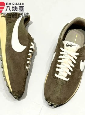 Nike耐克男鞋2025冬季翻毛皮绿白复古阿甘鞋运动休闲鞋IM8059-325
