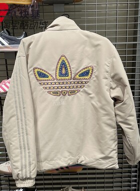 阿迪达斯三叶草男装2026新年款CNY保暖双面穿立领棉服棉衣 KT0640