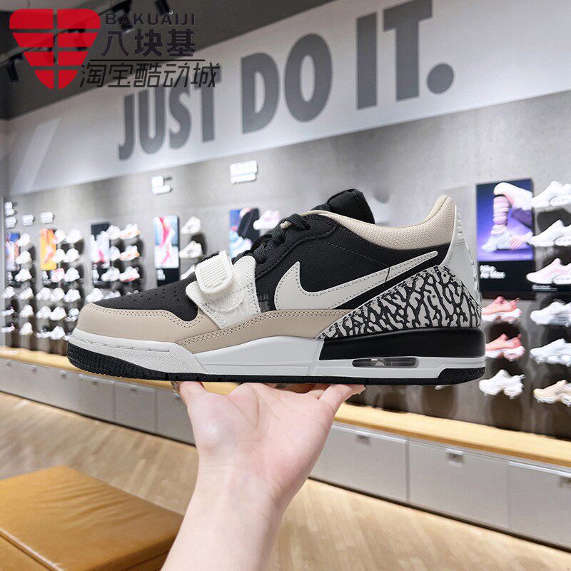 耐克大童男女鞋2025夏JORDAN AJ312魔术贴复古篮球板鞋CD9054-020