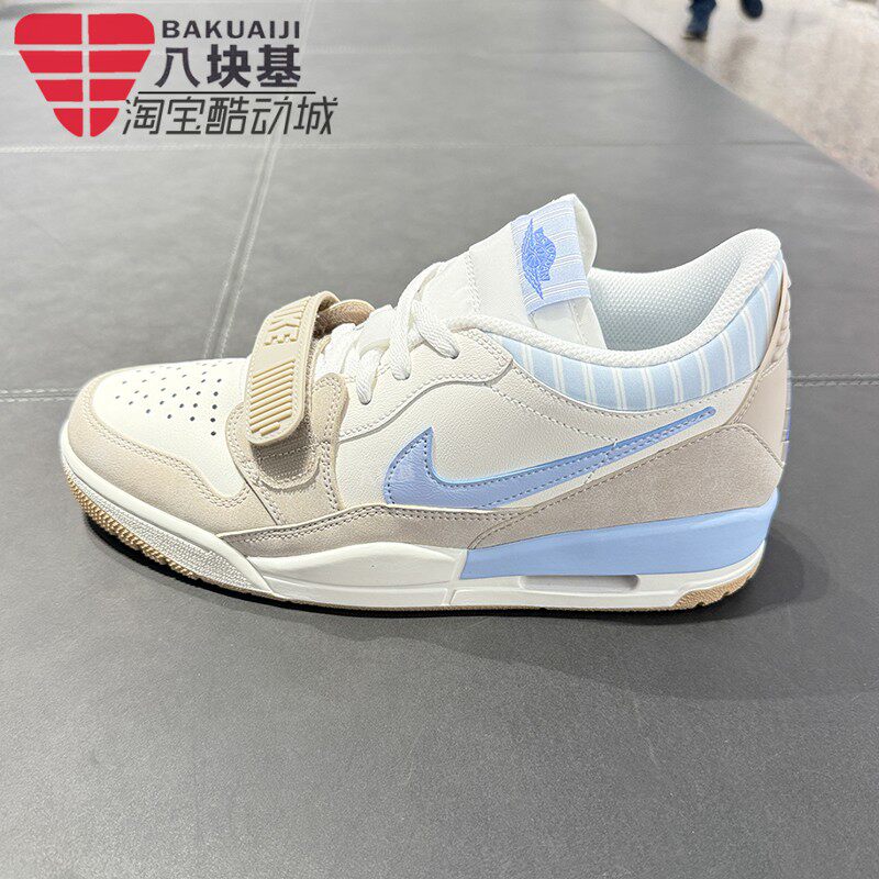 耐克男鞋2026夏季JORDAN AJ312米白蓝清新配色气垫板鞋IR7563-141