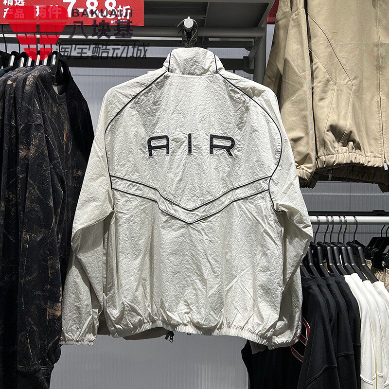 耐克男装2026春季背面字母印花梭织防风服立领夹克外套IF1289-072