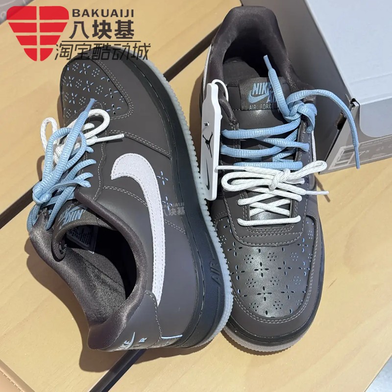 Nike耐克女鞋2026夏季AF1空军一号奶茶棕复古厚底板鞋 IR5690-256