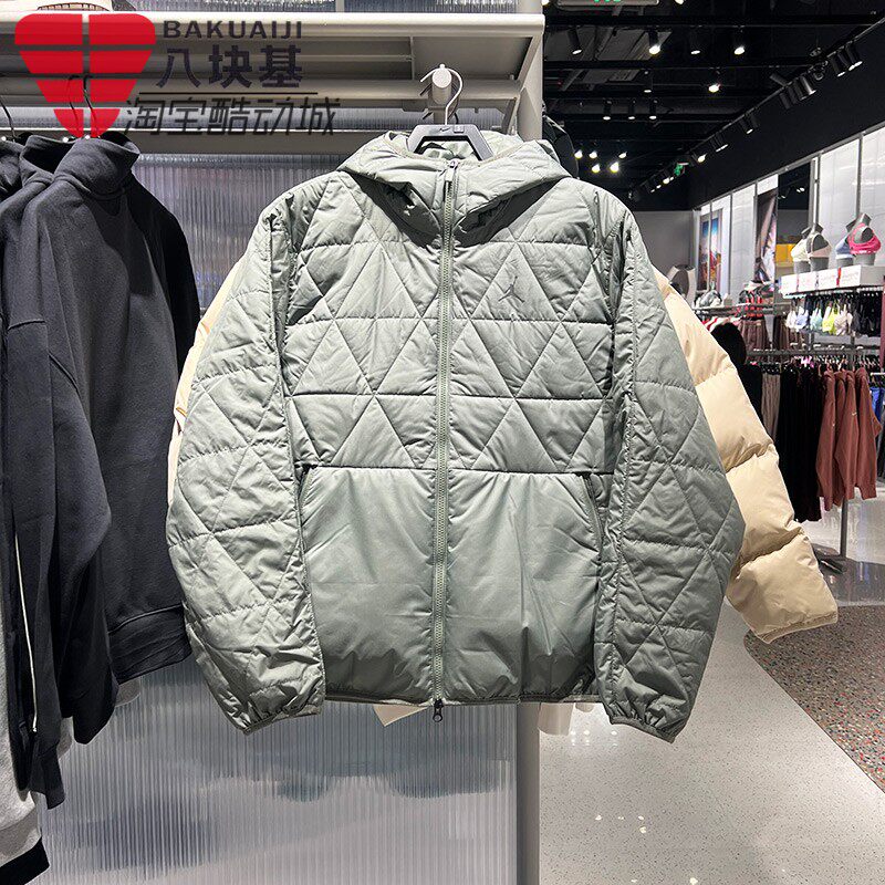 耐克男防风保暖棉服连帽运动棉衣