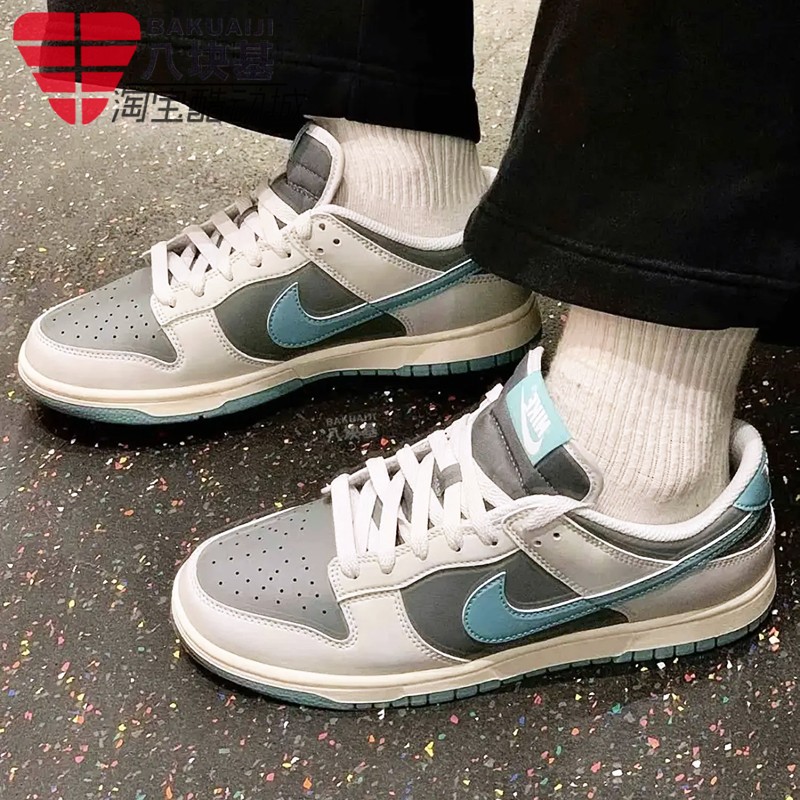 耐克男鞋复古灰蓝舒适休闲板鞋