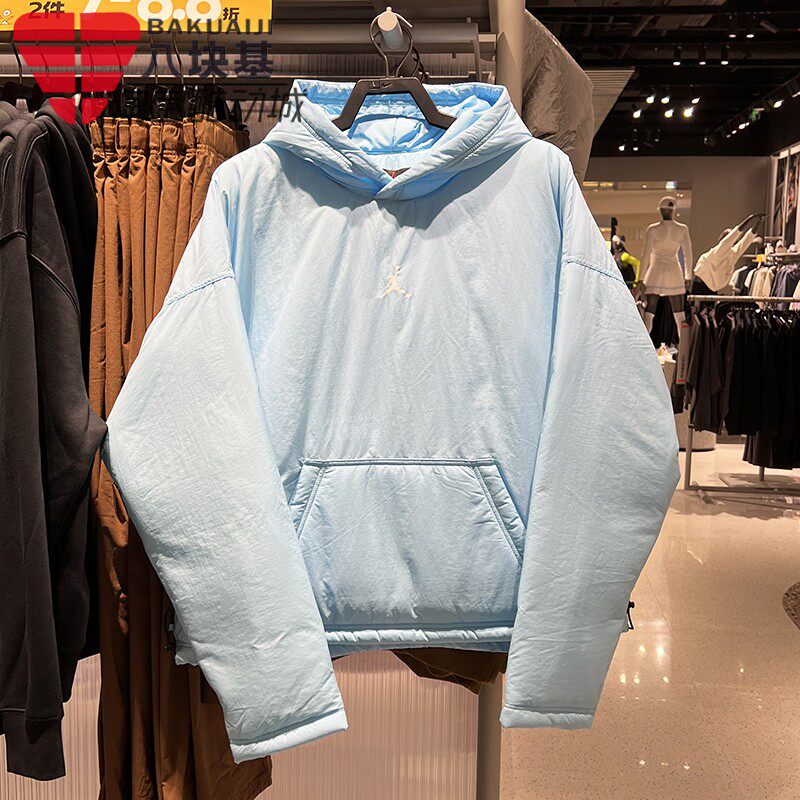 耐克男装夹棉保暖连帽卫衣套头衫