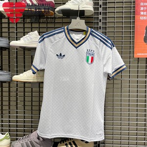 阿迪达斯三叶草男子2026夏季意大利队世界杯客场球迷版球衣KC8704