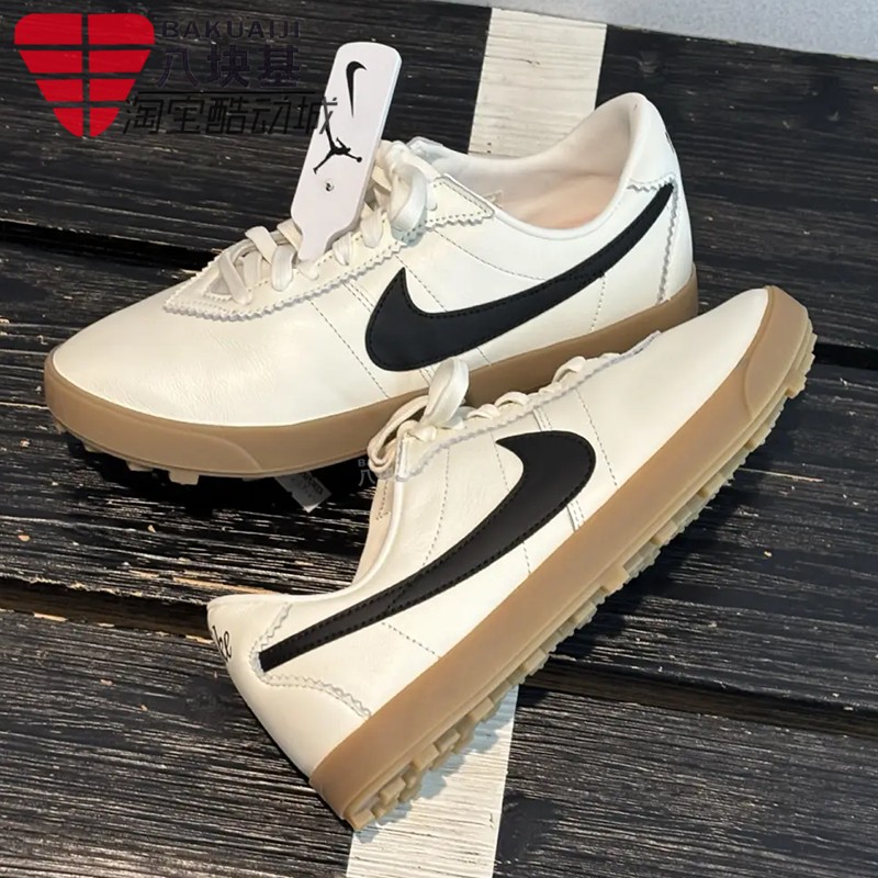 Nike耐克女鞋2026夏季奶白黑勾复古德训鞋生胶底休闲鞋II1259-100