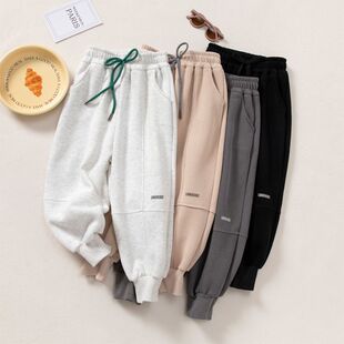休闲外穿长裤 儿童裤 中大童运动裤 洋气束脚裤 子2026春秋男女童韩版