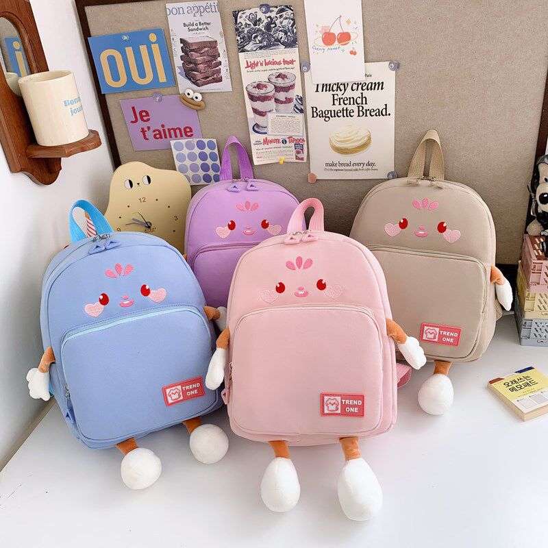 卡通猫咪幼儿园男孩小书包儿童小背包女童公主轻便旅游双肩包包萌