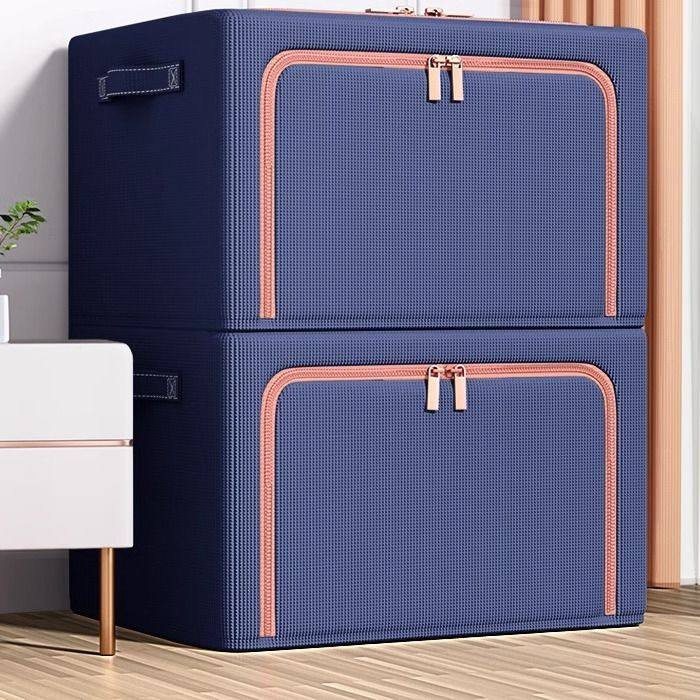 衣服收纳箱家用装棉被子大容量整理袋可折叠钢架宿舍装衣物储物筐,收纳整理,吸尘器收纳架/盒/袋,淘宝优惠券,粉丝福利购,淘宝优惠卷