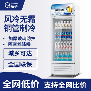 扬子单门啤酒展示柜饮料冷藏超市冰柜商用冰箱双门立式保鲜冷柜