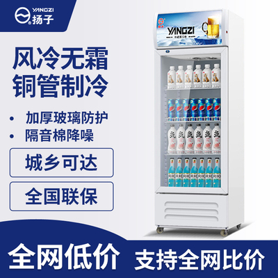 扬子单门啤酒展示柜饮料冷藏超市冰柜商用冰箱双门立式保鲜冷柜