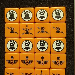 aos 帝国之拳 战锤40K桌游骰子第三方dice warhammer 送铁盒 帝拳