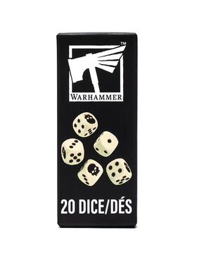 战锤40K周边战锤官方骰子Warhammer 基础通用骰子 20粒 Warhammer