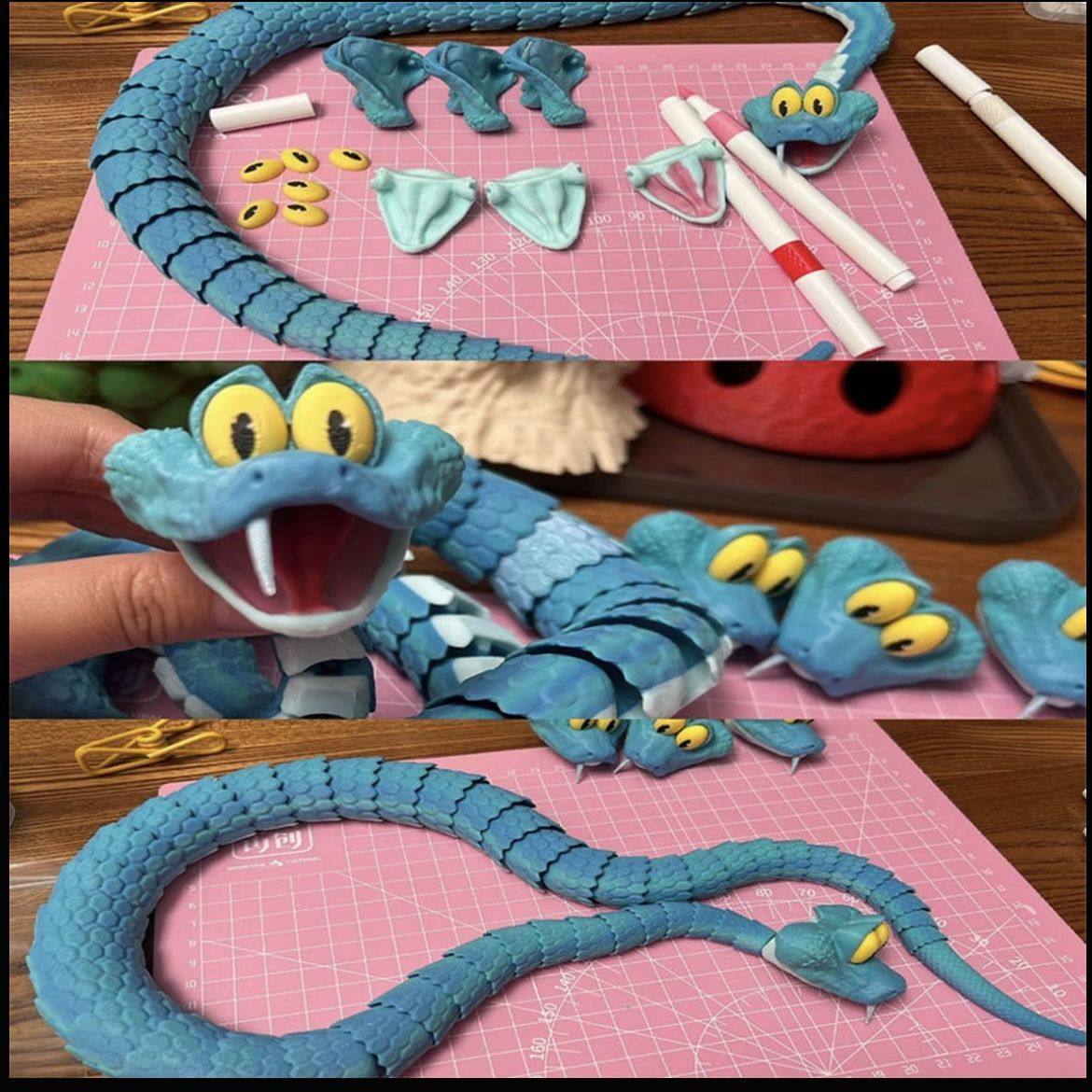 疯狂动物城2周边盖瑞蛇3D