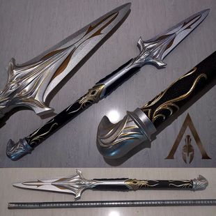 刺客信条袖剑金属全金属短矛列奥尼达斯之矛刺客信条8奥德赛周边