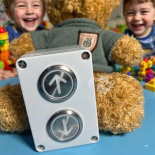 电梯按钮玩具无声电梯按钮玩具/发光电梯按钮盒/儿童电梯玩具/电