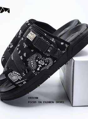 陈冠希VXSVXM VISVIM拖鞋男潮牌情侣款凉鞋女休闲沙滩一字拖户外