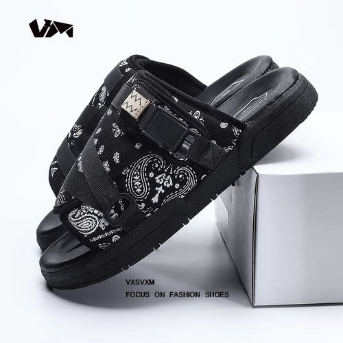陈冠希VXSVXM VISVIM拖鞋男潮牌情侣款凉鞋女休闲沙滩一字拖户外