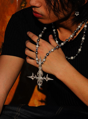 NICEPOWER destroylonely暗黑十字架满钻吊坠 opium满钻十字架