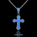 6.1cm Height Large Version Blue (with 60cm Twist Chain)