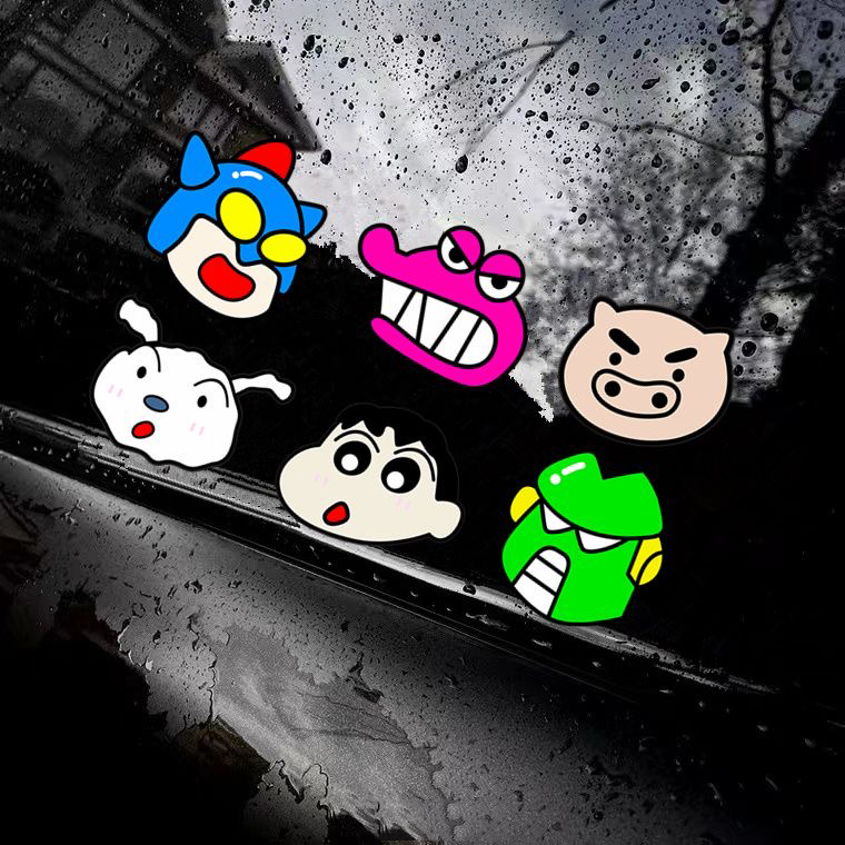 蜡笔小新电动车摩托车贴纸玩具