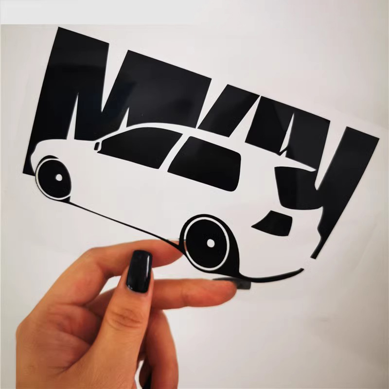 大众高尔夫车贴JDM创意划痕遮挡个性剪影车身风挡三角窗玻璃贴纸