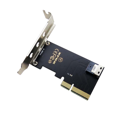 PCIe 3.0x4转to Slimline SAS (SFF-8654)适配器adapter