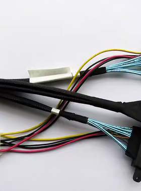 Oculink SFF-8611 8i转2个NVMe U.2 SFF-8639 SSD数据线cable