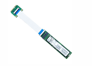 全高 PCIe网卡接口延长线转接M.2 NVMe SSD 半高mini