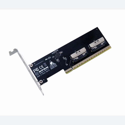 PCIE x16转2个MCIO 8i x8外置显卡eGPU转接卡adapter