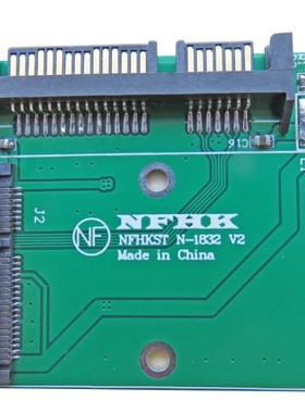 开关电源版mSATA SSD转to 2.5“ SATA半高2.5寸SATA转接卡adapter
