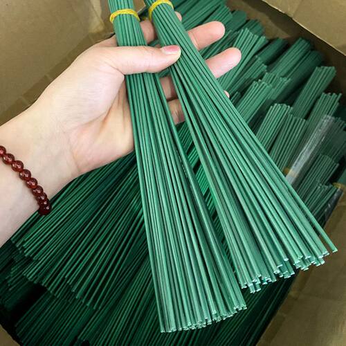 绿色花杆2号手工 花叶胶带玫瑰花艺圆形细铁丝手工制作DIY材料