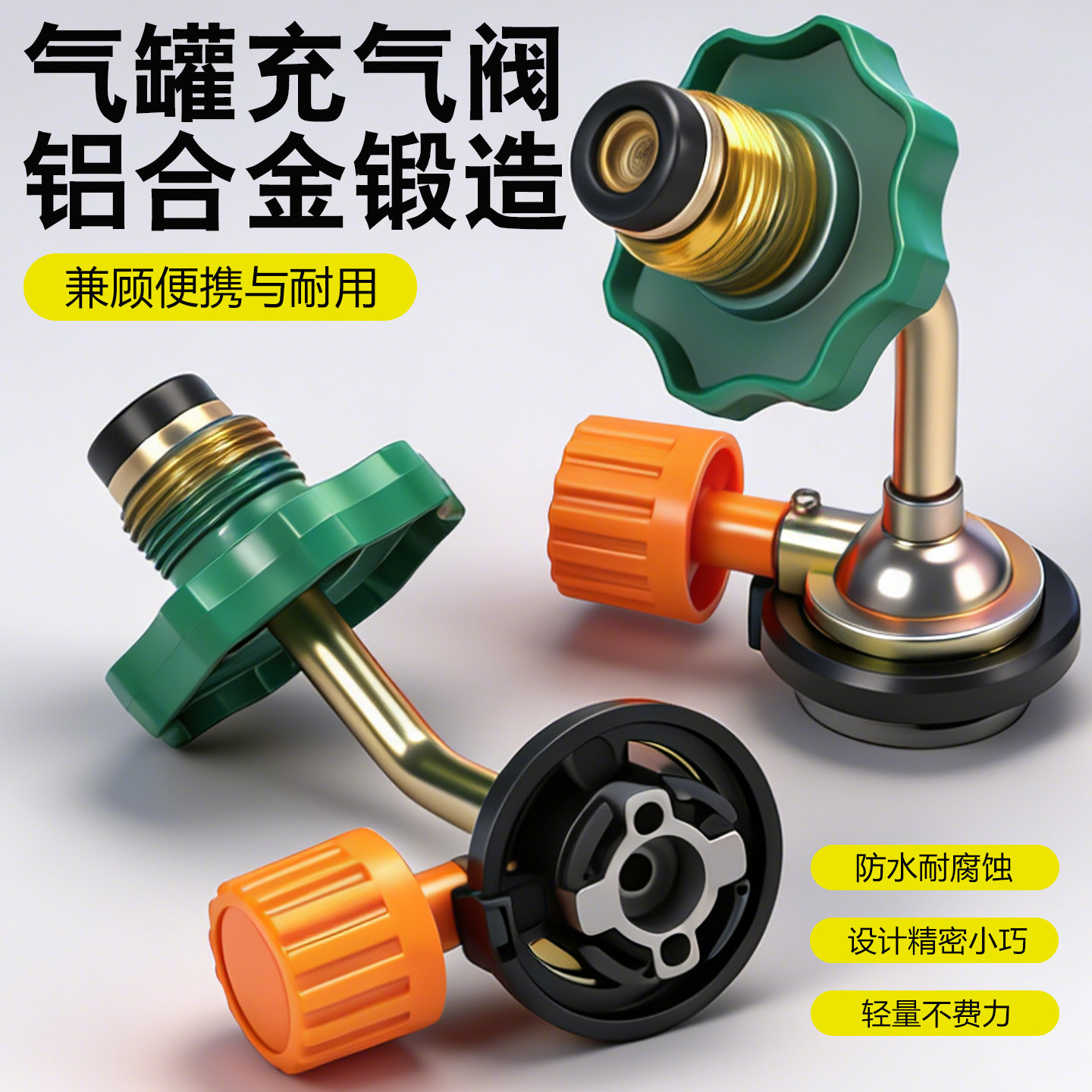 户外卡式炉长气罐充气阀充家用煤气液化气体转换器转接头瓦斯连接