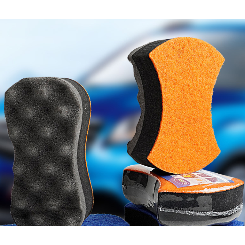 高密度洗车海绵专用蜂窝珊瑚吸水海绵块去污擦刷汽车洗车工具