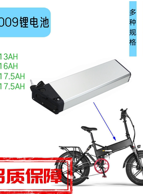 外贸出口锂电池52V48V17ah电动自行车充电锂电池折叠车电瓶DCH009